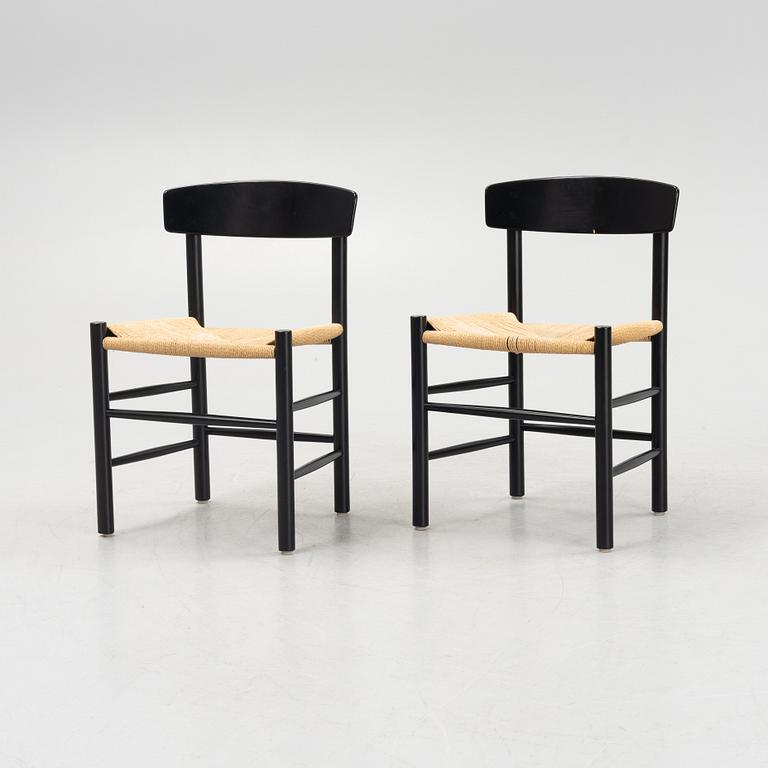 Børge Mogensen, six "J39" chairs, Denmark.