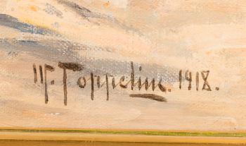 WOLDEMAR TOPPELIUS, oil on canvas, signed and dated 1918.