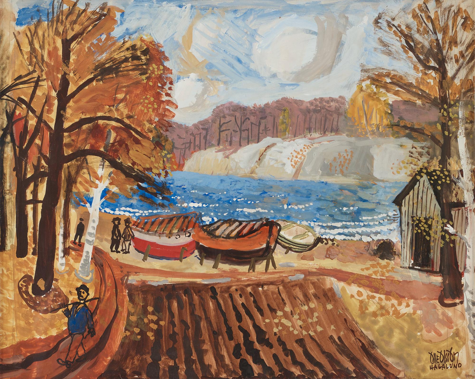Olle Olsson-Hagalund, ”Motiv från Bellevue” (Scene from Bellevue [Park], Stockholm).