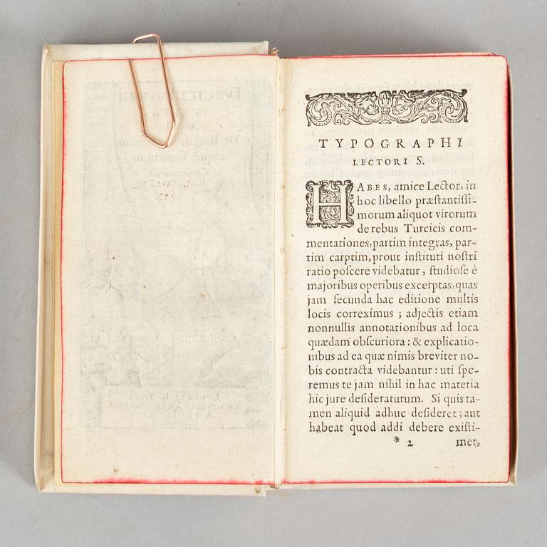 Elzevirs 1631, 1632, 1634 (Asia, Constantinople, Turkey) (3 vol).
