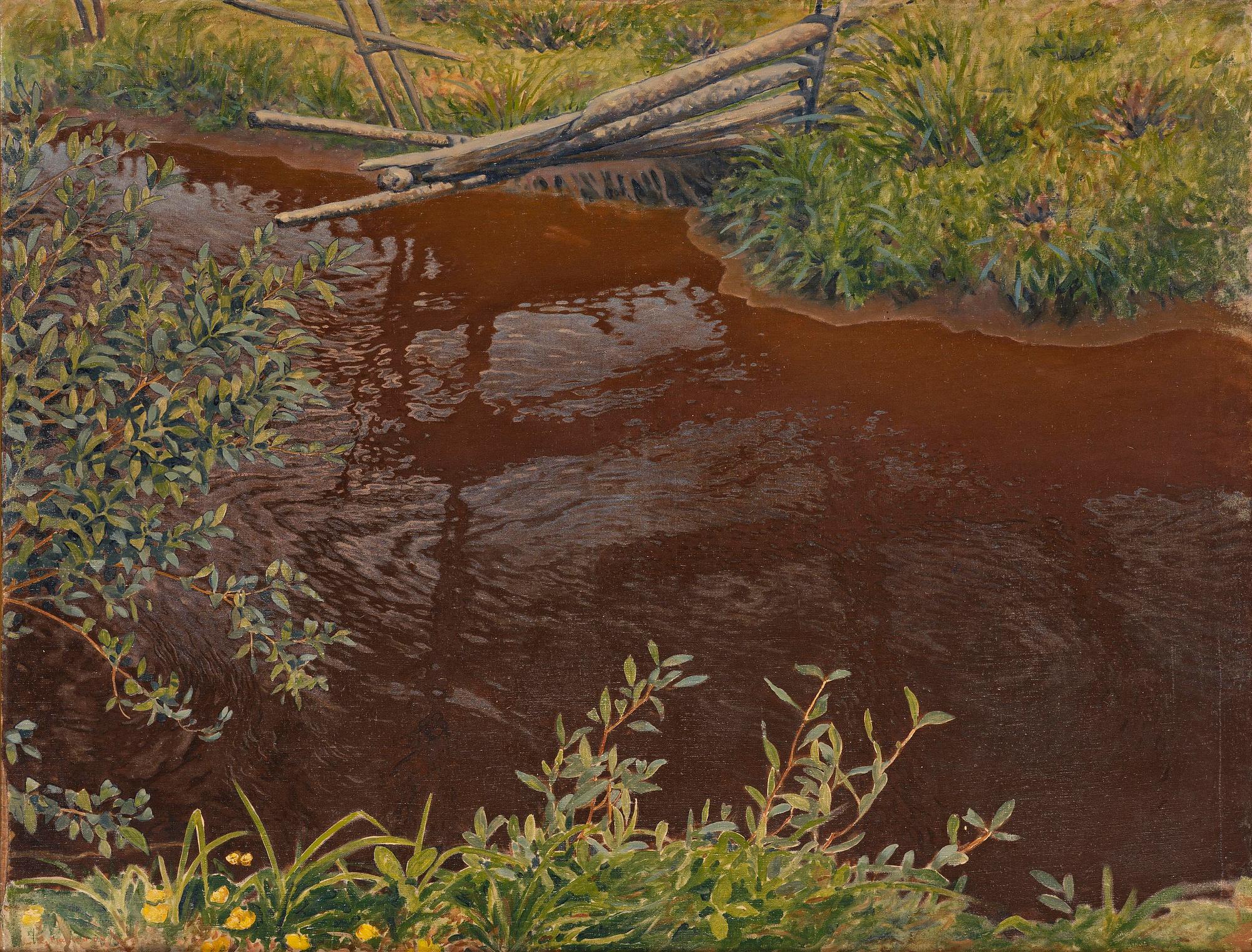 Gustaf Fjæstad, Spring brook.