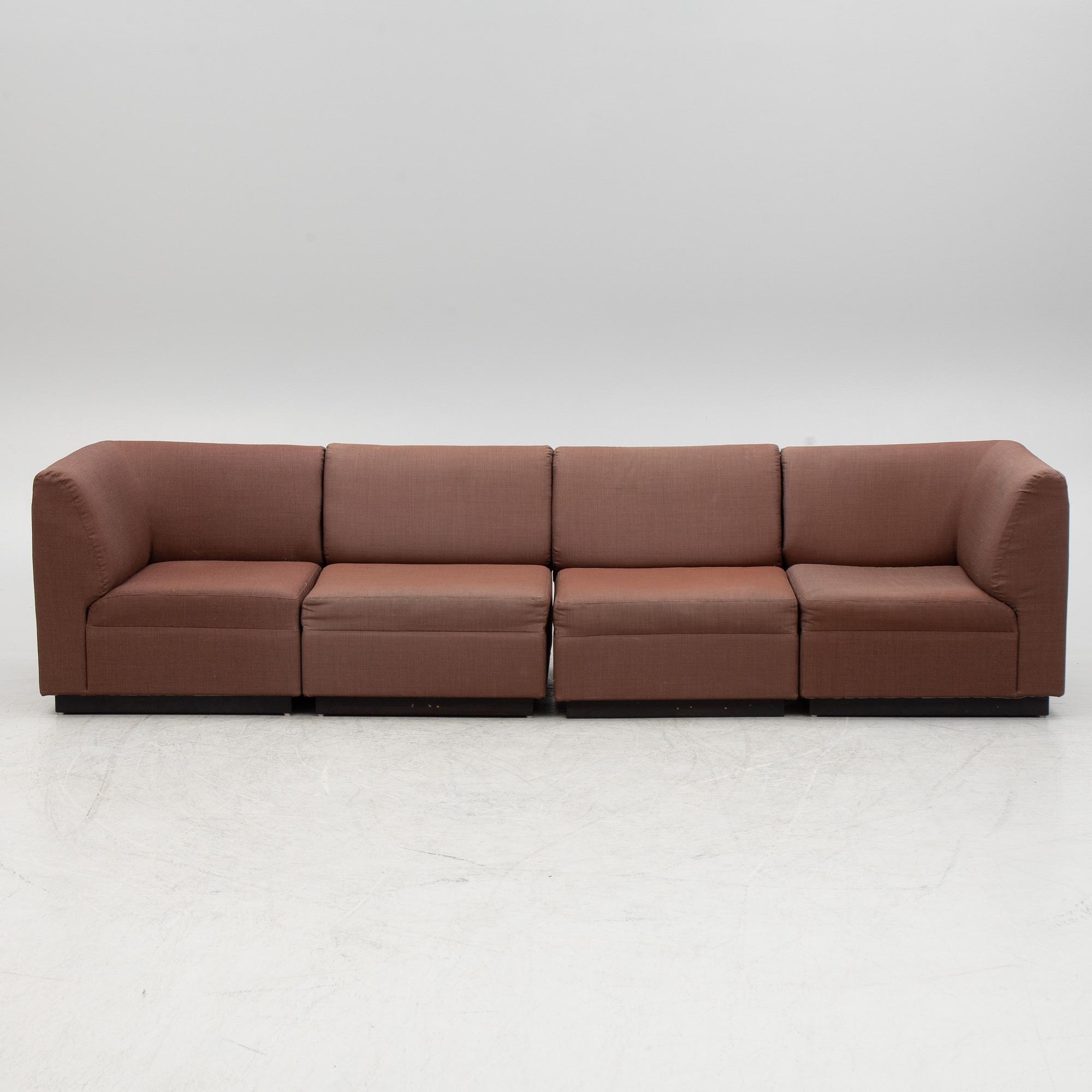 Modulsoffa, 8 delar, JOC Vetlanda, 1970-tal.