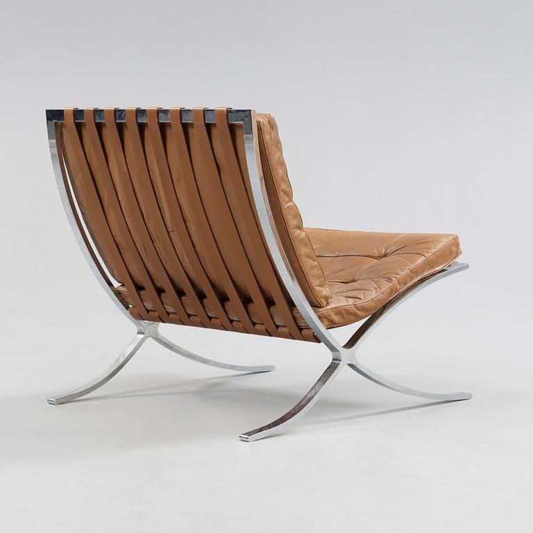 MIES VAN DER ROHE, fåtölj, "Barcelona", Knoll International, sannolikt 1950-60-tal.