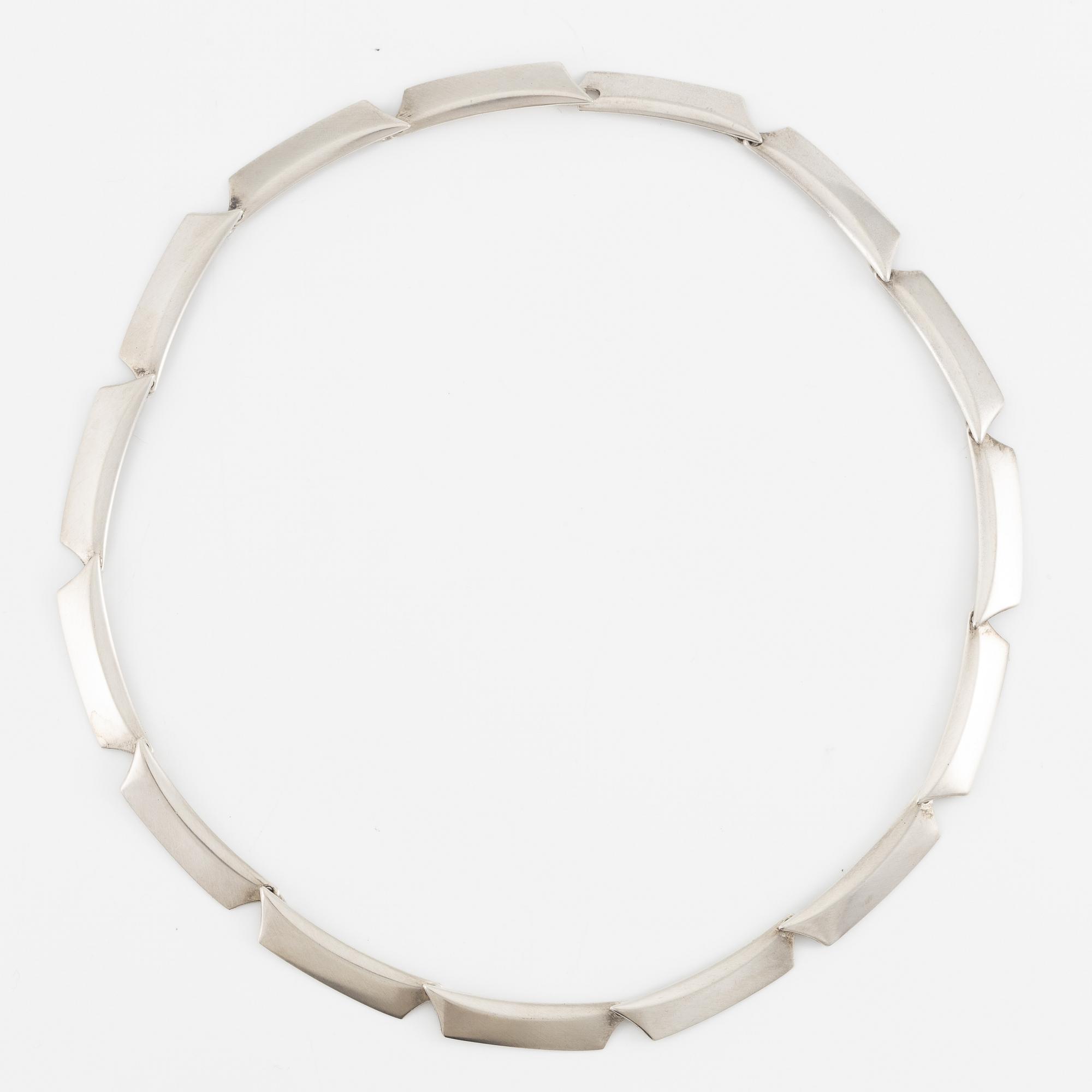 Bent Knudsen, a sterling silver necklace, Hans Hansen, Georg Jensen, Denmark.