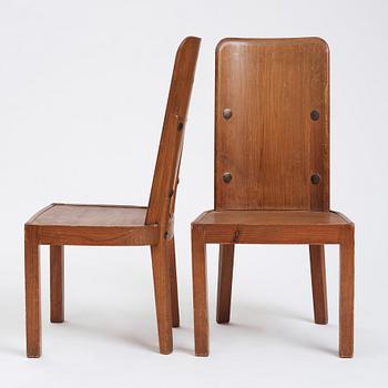 Axel Einar Hjorth, stolar, 4 st "Lovö", Nordiska Kompaniet, 1930-tal.