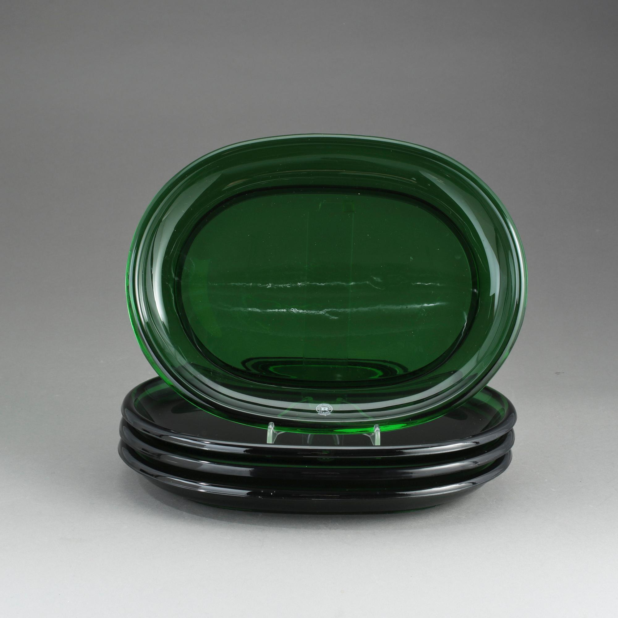 HUMMERTALLRIKAR, 4 st, glas, Josef Frank för Firma Svenskt Tenn, Reijmyre, 1900-/2000-tal.