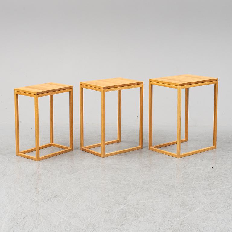 A 'Trio' nesting table by Ulla Christiansson, K Anderson & Söner.