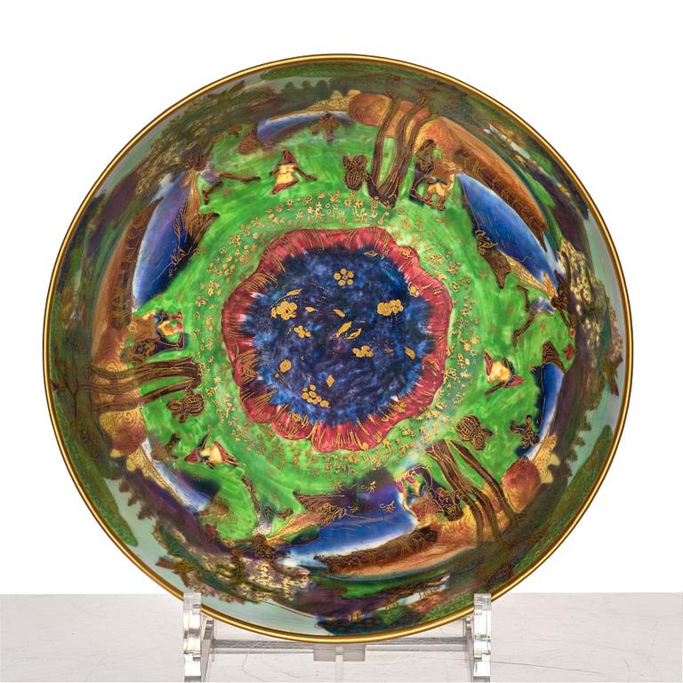 Daisy Makeig Jones, a "Fairyland lustre", "z4968" porcelain bowl, Wedgwood, England 1920-30's.