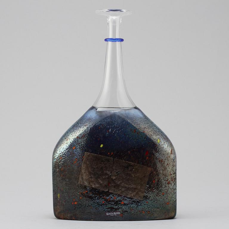 FLASKA, glas, Bertil Vallien, Kosta Boda, Artist Collection, 1900-talets fjärde kvartal.