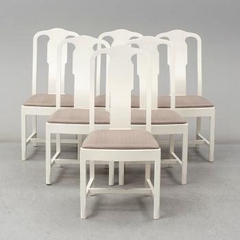 Six chairs, AB Nordiska Kompaniet, 20th century.