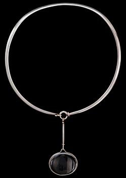 Vivianna Torun Bülow-Hübe, A Torun Bülow Hübe necklace with rock crystal pendant, Georg Jensen,