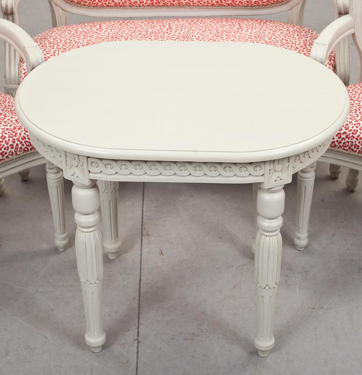 SALONGSGRUPP 4 delar, FÖR BARN. Gustaviansk stil, 1900-talets slut.