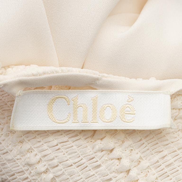 Chloé, a silk top, size 34.