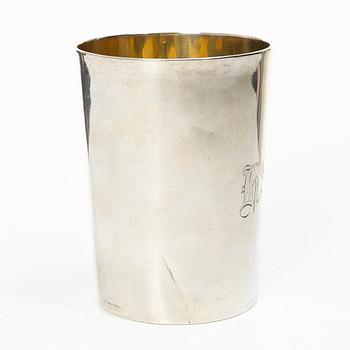 A Finnish silver beaker, mark of Lars Henrik Nordman (1829-1842), active in Nystad.