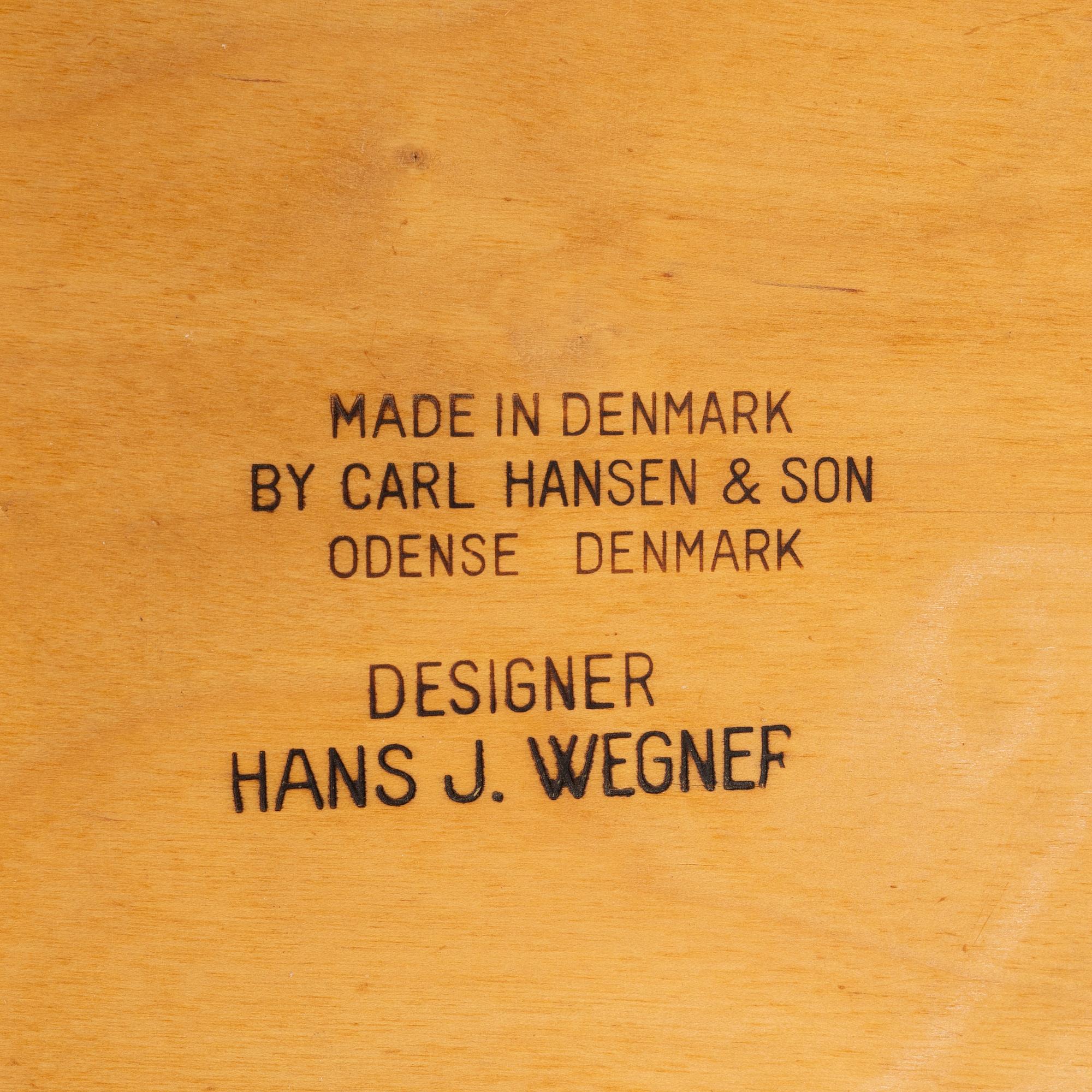 Hans J. Wegner, stolar 4 st, modellnr CH 30, Carl Hansen & Son, Danmark.
