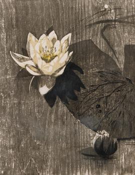 ONNI MANSNERUS, puupiirros, signeerattu ja päivätty 1958.