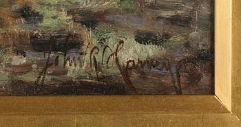 OKÄND KONSTNÄR, olja på duk signerad John Harvey, omkring år 1900.