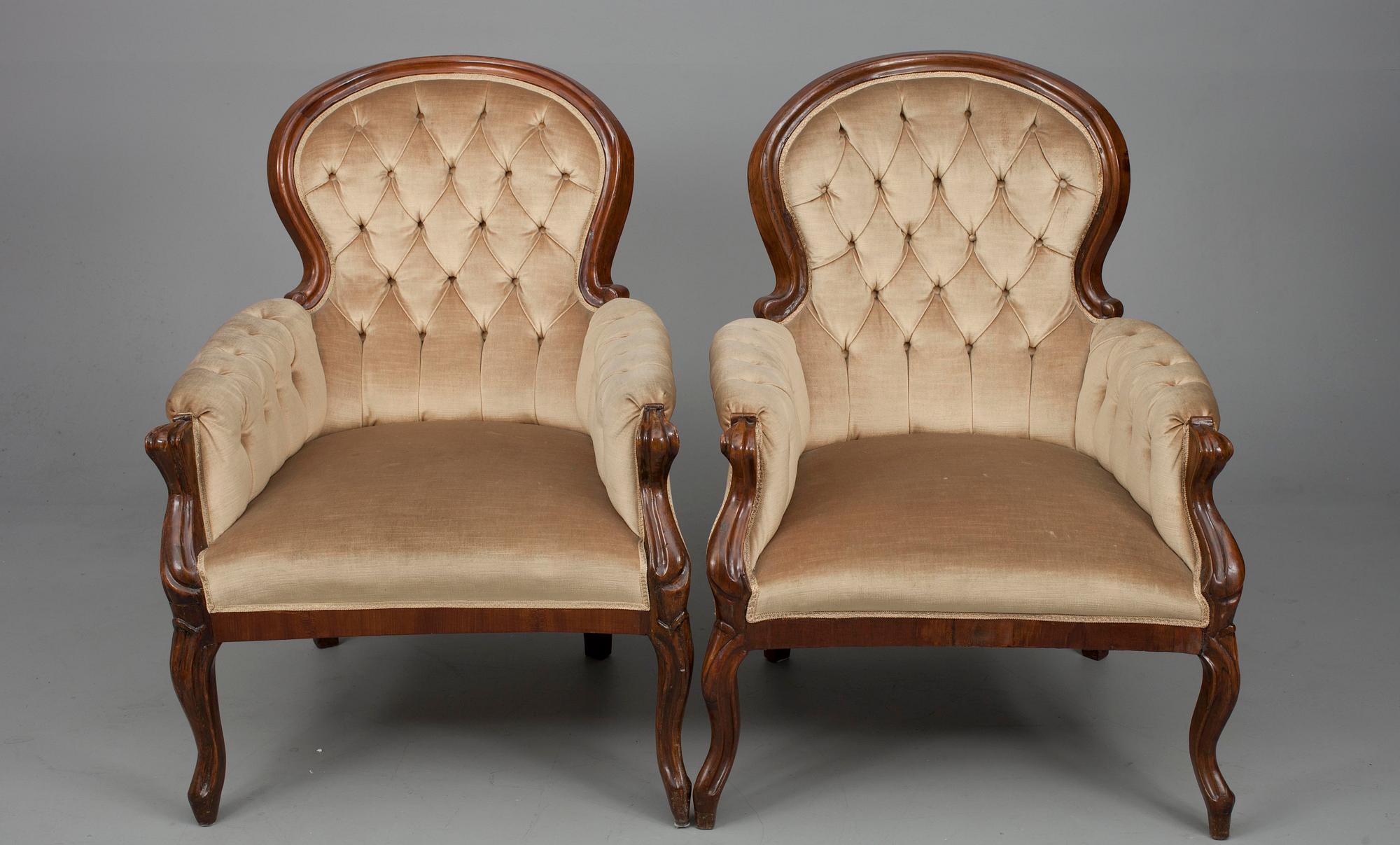 KARMSTOLAR, nyrokoko, 1800-talets slut.