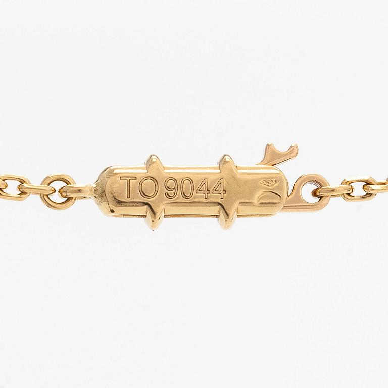 Cartier, halsband, "1895" i 18K guld med briljantslipad diamant.