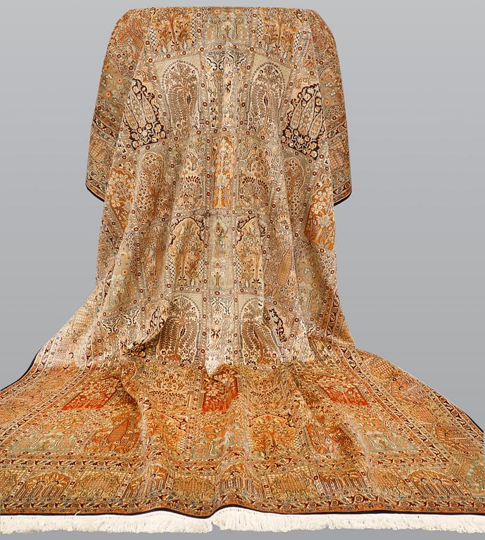 A carpet, Silk Kashmir, sk 24X24 297 x 186 cm.