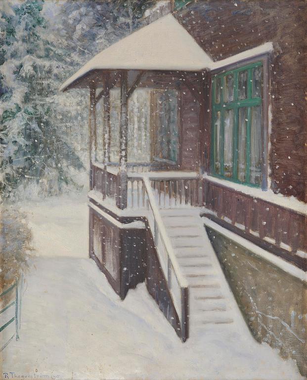 Robert Thegerström, Villa Tallbacken om vintern.