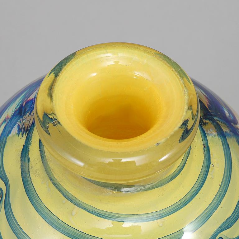 A Jean claude Novaro bottle with stopper, signed and dated 1999.