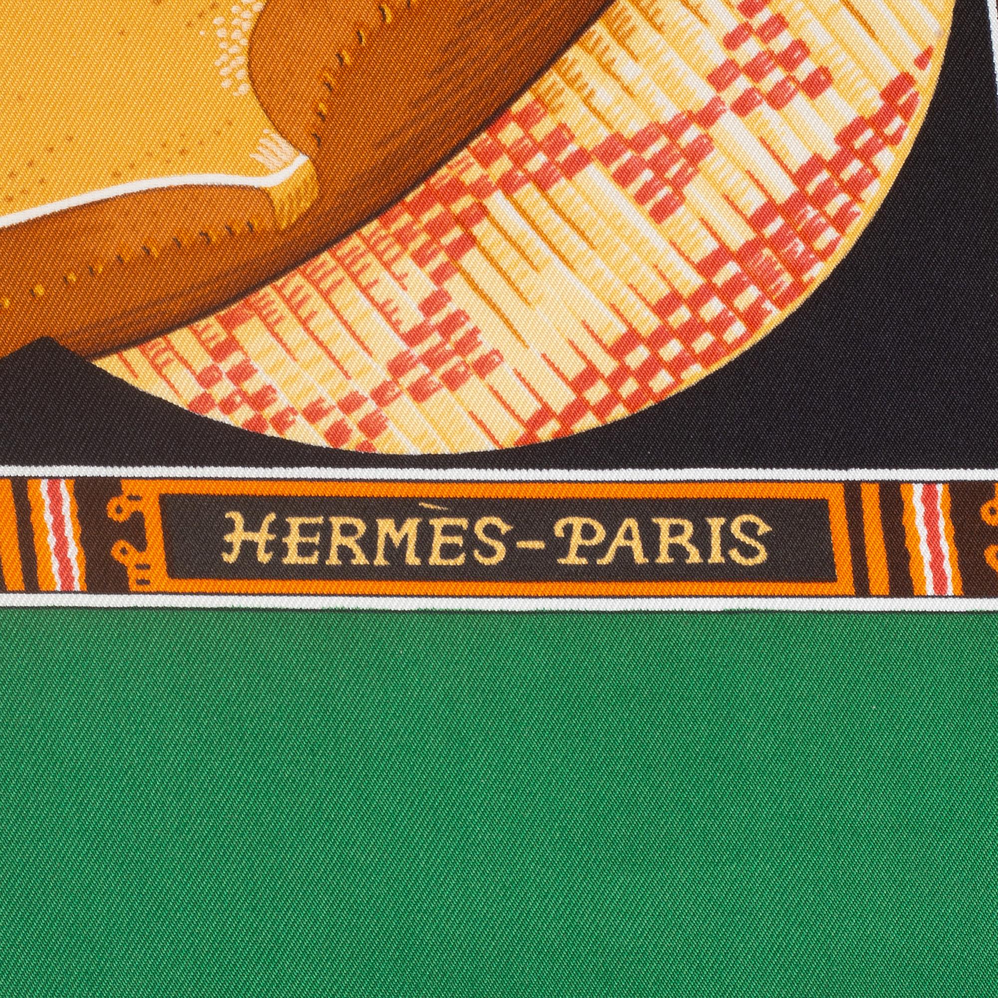 Hermès, scarf "Au Son du Tam-Tam".