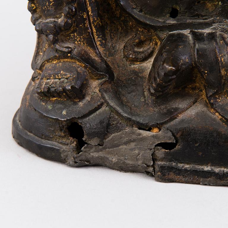 BUDAI, brons, Qing dynastin, 1600/1700-tal.