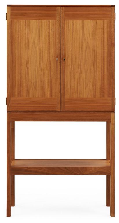 A Johan Kandell walnut cabinet by Källemo AB, Värnamo.