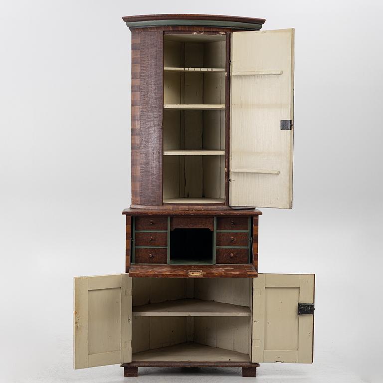 A corner cabinet, Värmland, 19th Century.