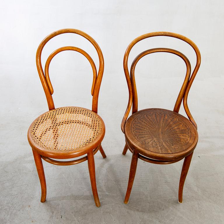 Thonet/Kohn, Chairs, 5 pcs, first half of the 20th century.