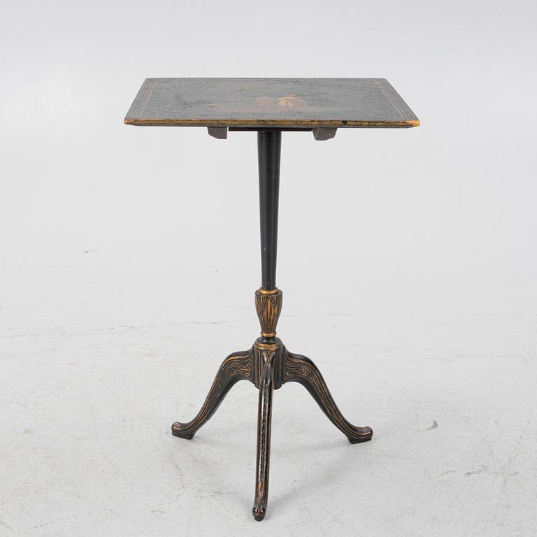 A late Gustavian tilt-top table from J. N. Asplinds workshop in Falun (1785-1820).
