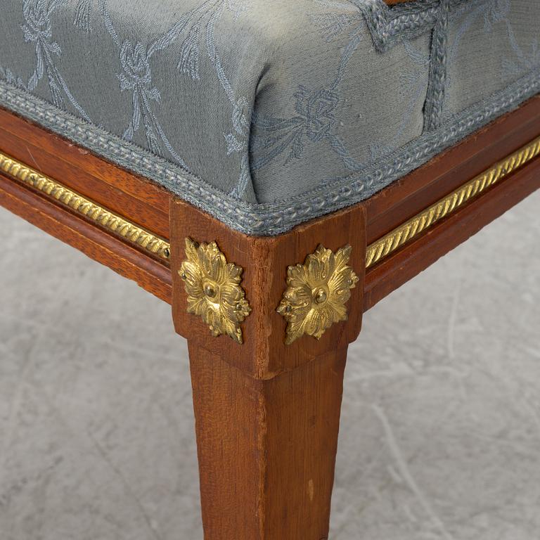 Armchair, late Gustavian style, early 20th Century.