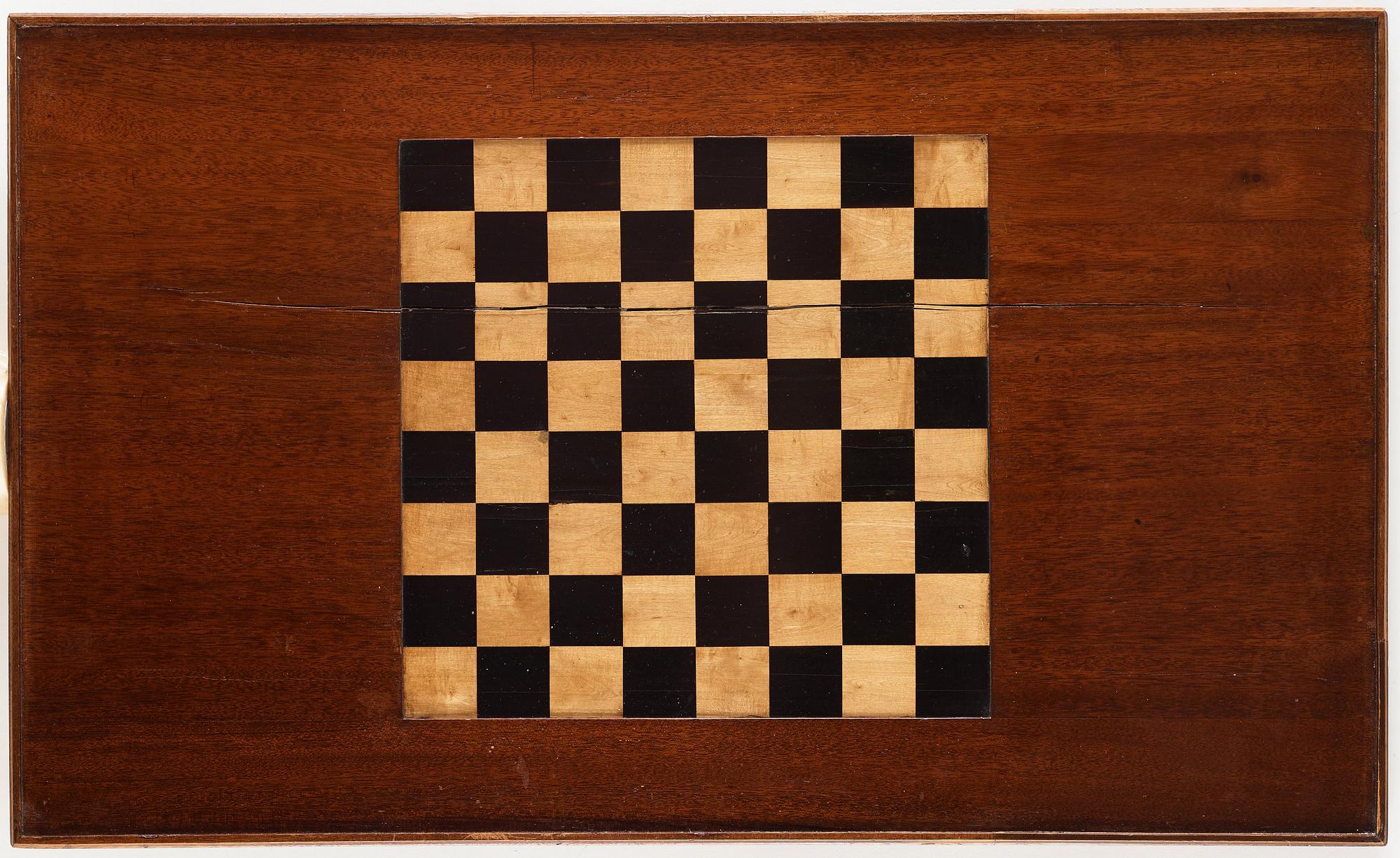 BORD/SPELBORD, av Gottlieb Iwersson (mästare i Stockholm 1778-1813), ej signerat,  1700-talets slut, Gustavianskt.