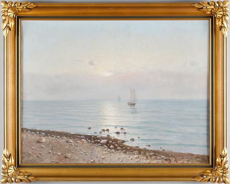 LEONARD WIEDH, olja på duk, signerad.