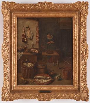 Quiringh Gerritsz. van Brekelenkam Attributed to, Kitchen interior.