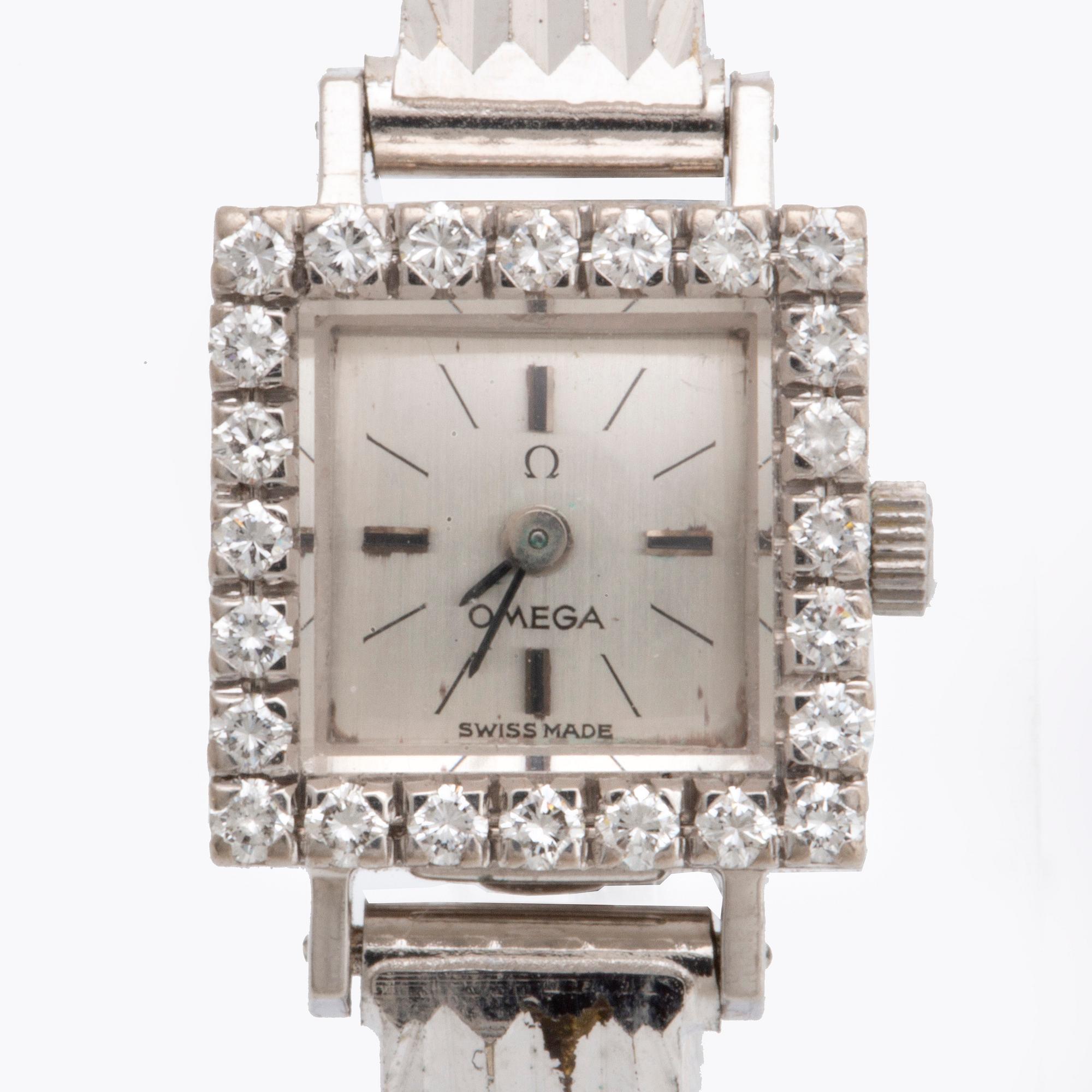 Omega, Montre de Luxe, wristwatch, 14 x 14 mm,