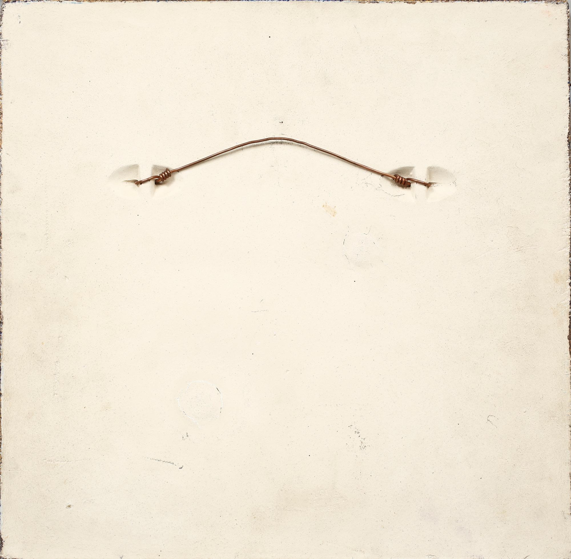 VÄGGPLAKETT, stengods, Lisa Larsson, Gustavsberg.