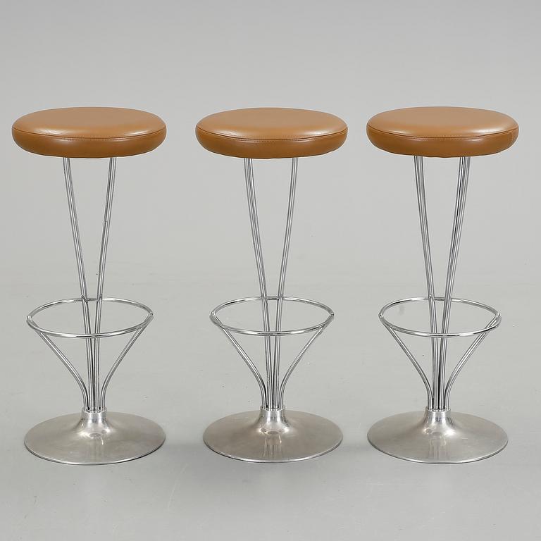 BARSTOLAR, 3 st, Piet Hein för Fritz Hansen, Danmark, 1987.