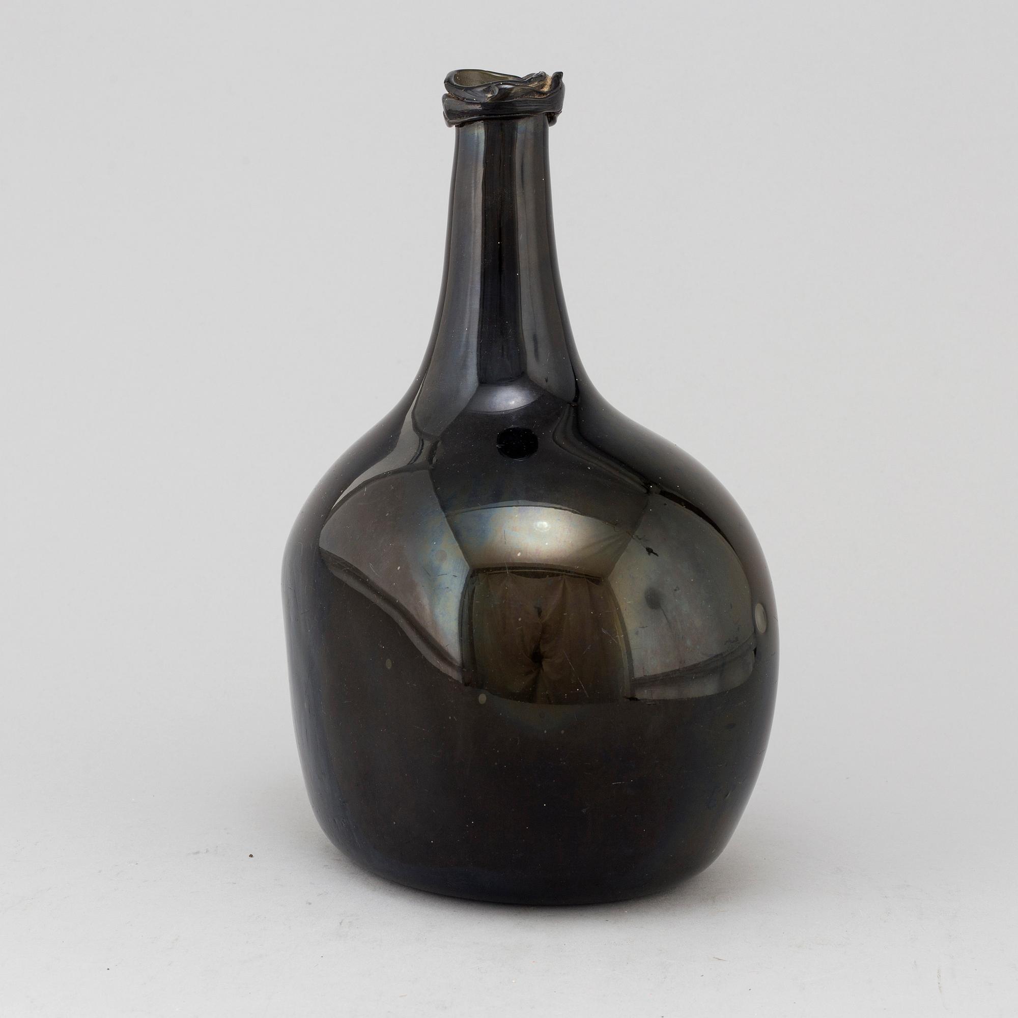 FLASKA, glas, 1700-tal.