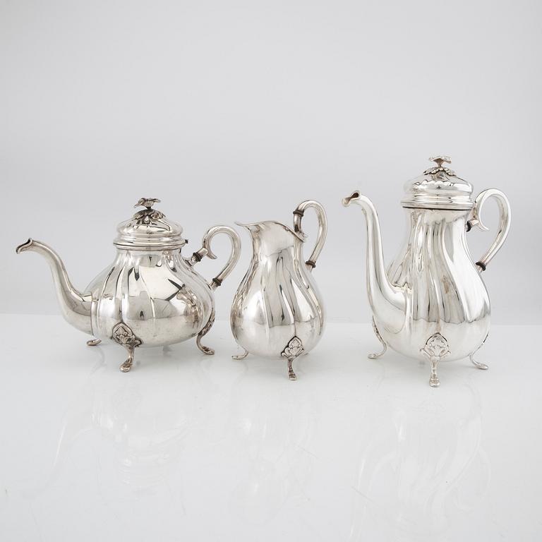 Kaffe och teservis 3 dlr silver Danmark 1942.
