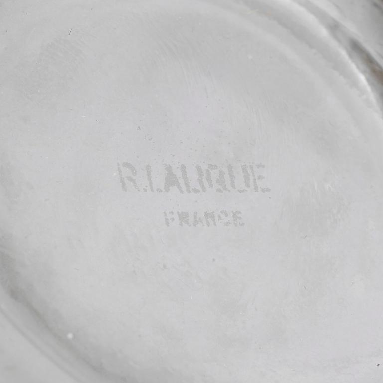 VAS, glas, "Chardon", signerad R Lalique, 1900-talets första hälft.