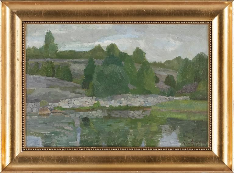 SVEN LJUNGBERG, olja på duk, signerad o daterad -38.