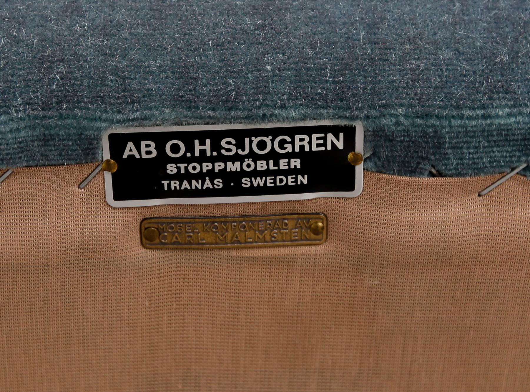 FÅTÖLJER, 1 par, Carl Malmsten, 1900-talets andra hälft.