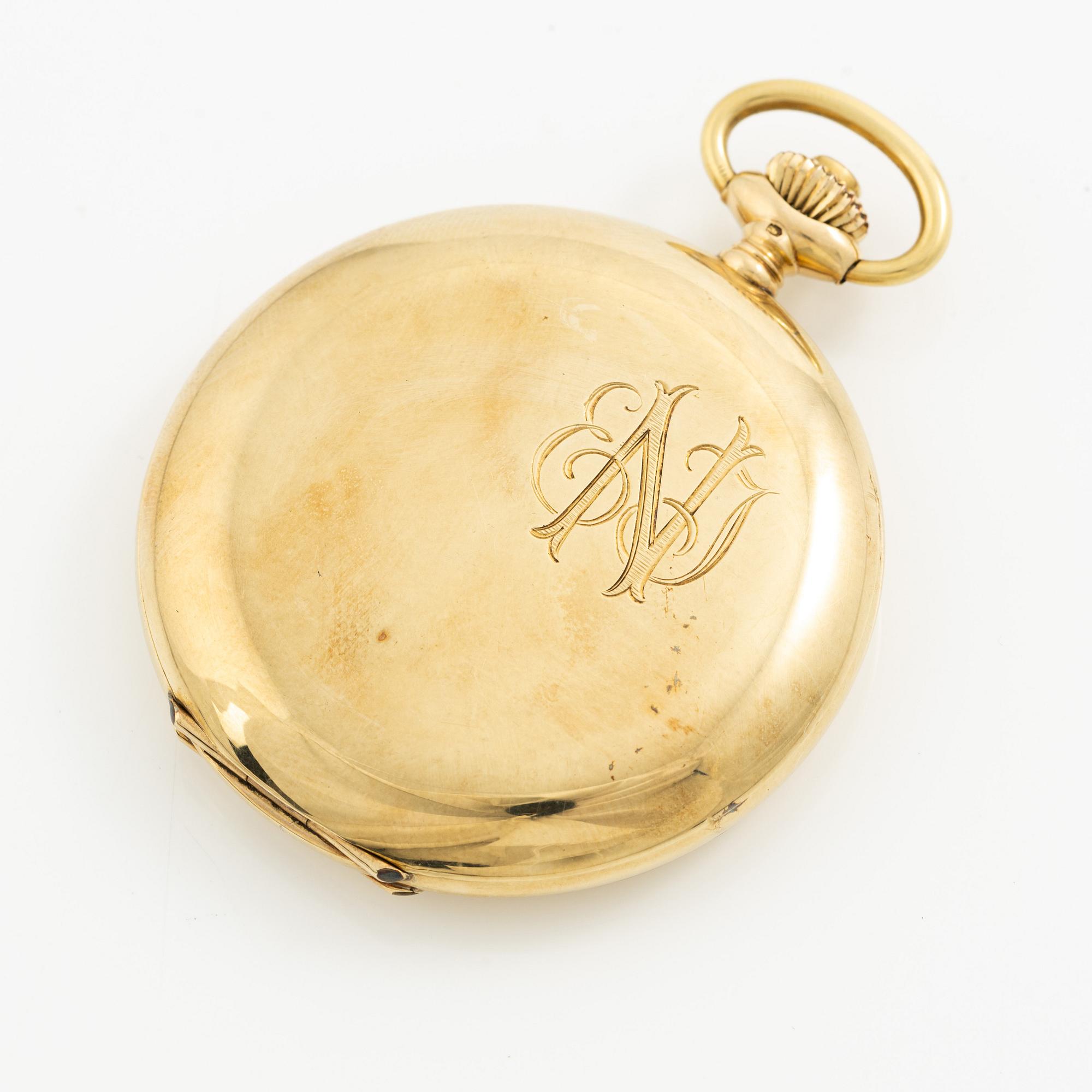 Tissot, "double signed", "O Rydén Malmö", pocket watch, hunter, 50 mm.