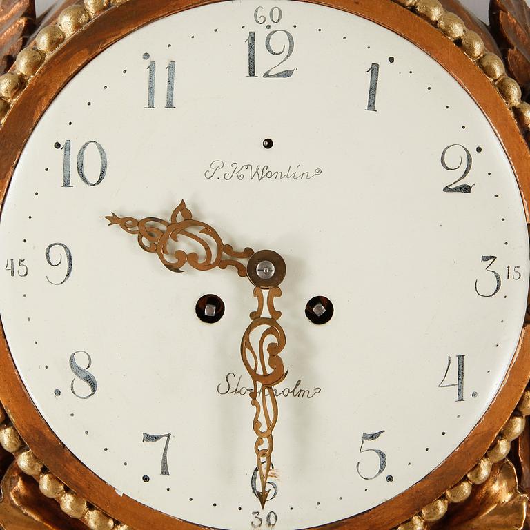 VÄGGPENDYL, gustaviansk stil, 1900-talets mitt.