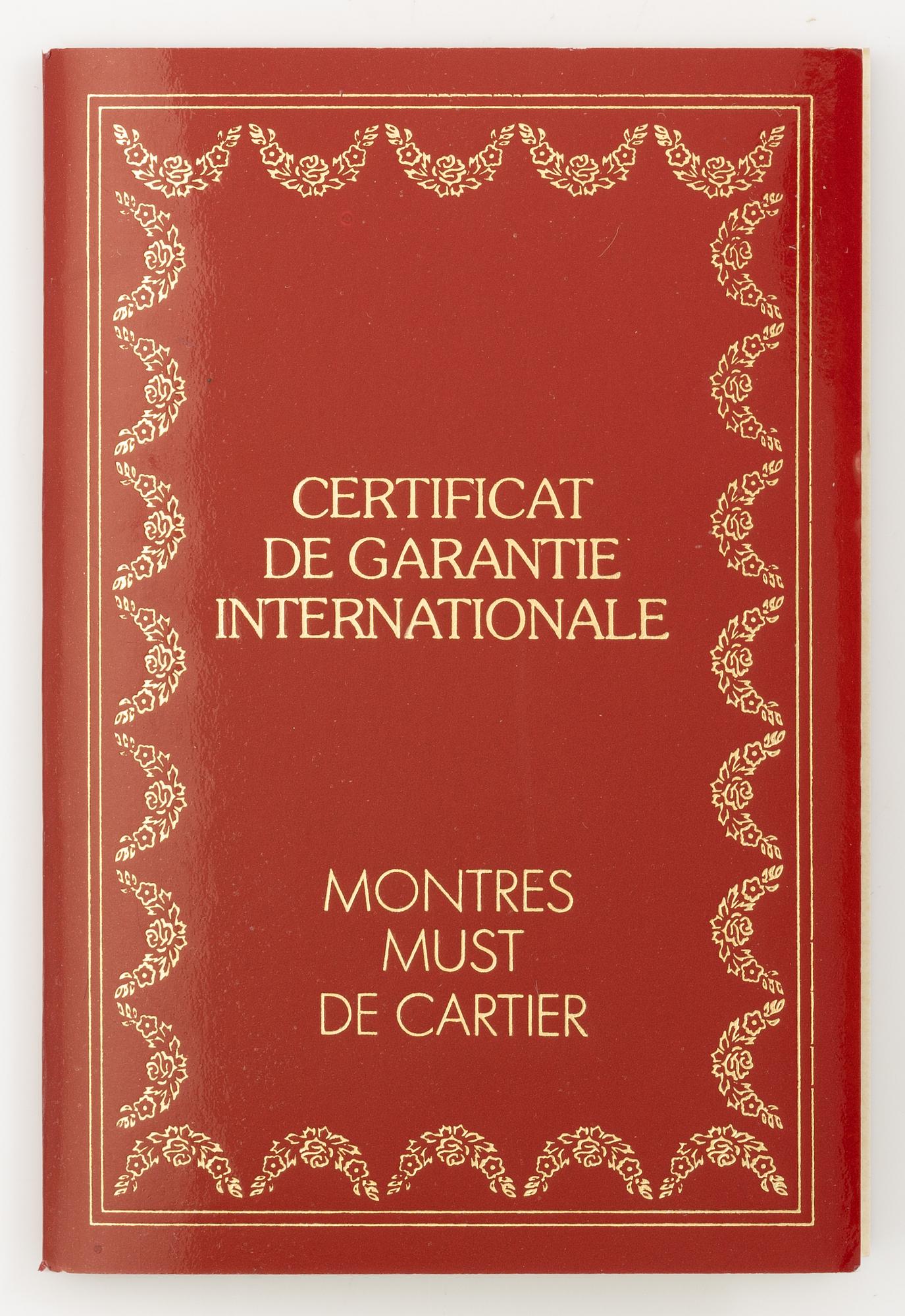 must de Cartier, Tank, wristwatch, 20.5 x 20 (28) mm.