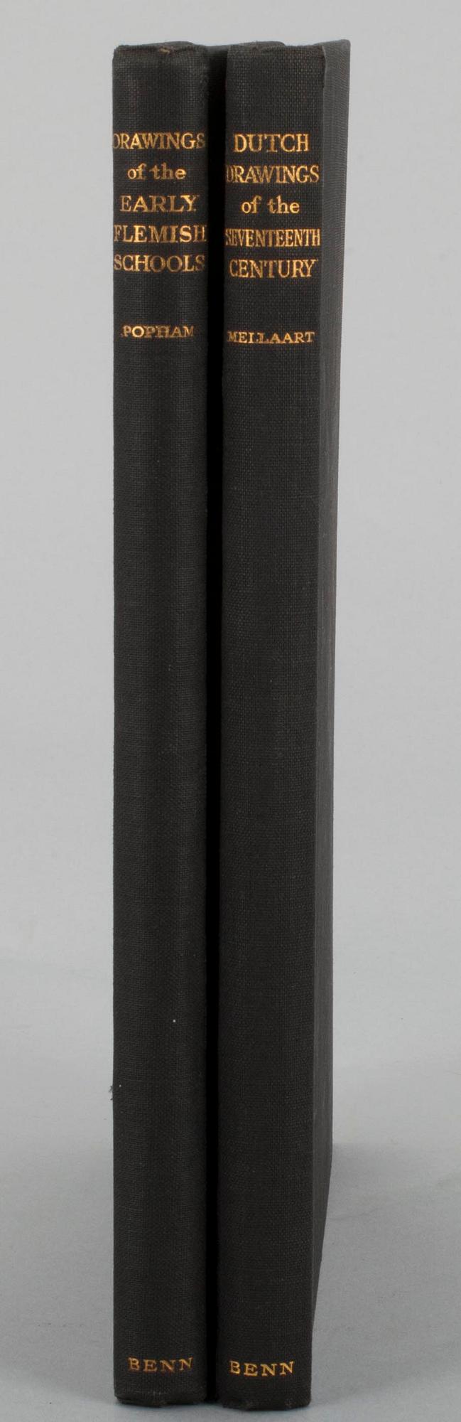 BÖCKER, 2 st, "Dutch drawings of the seventeenth century" och "Drawings of the early Flemish school".