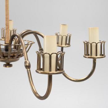 A Danish mid 20th century ceiling lamp, Lyfa.