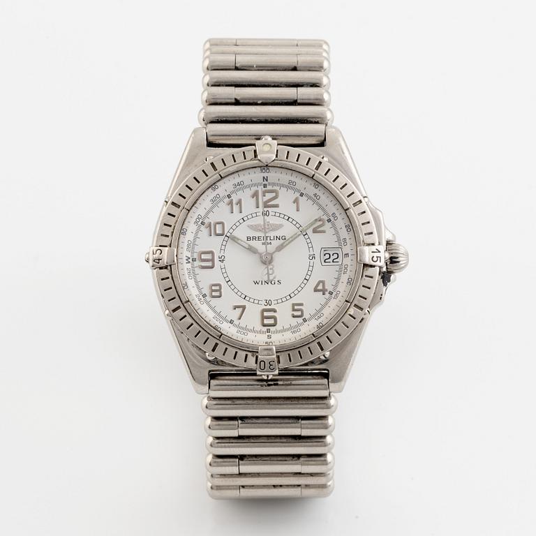 Breitling, Wings, armbandsur, 38 mm.